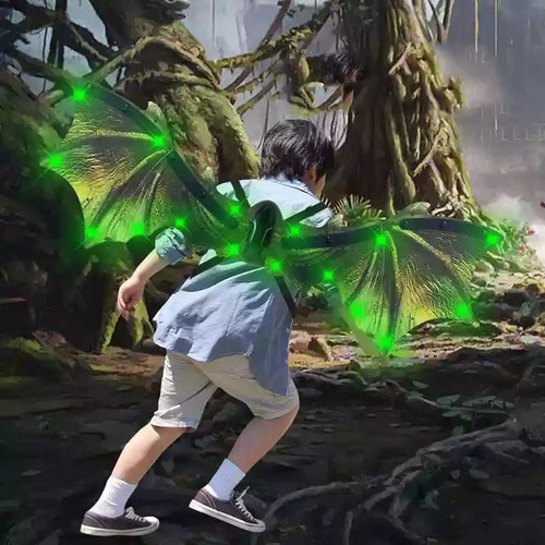 بال دایناسور اسباب بازی پوشیدنی چراغ دار و موزیکال مدل Dinosaur Wings برای کودکان در ال آی تویز