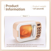 اسباب بازی ماکروفر لیتل هوم کرم قهوهای به همراه ست همبرگر، سیب زمینی و نوشابه در فروشگاه ال آی تویز