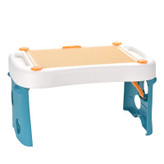 میز بازی لگو چند منظوره به همراه لگوهای رنگی و محفظه نگهداری قطعات برای کودکان بالای ۳ سال در ال آی تویز