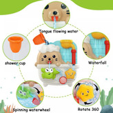 اسباب بازی حمام برند Huanger طرح فوک در وان حمام با آسیاب آبی و فنجان ریختن آب در فروشگاه ال آی تویز