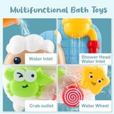 اسباب بازی حمام برند Huanger طرح فوک در وان حمام با آسیاب آبی و فنجان ریختن آب در فروشگاه ال آی تویز