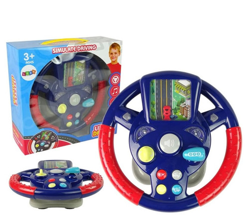 اسباب بازی فرمان موزیکال برند Lean Toys مدل Simulate Driving آیتم ۳۶۸۸ با افکتهای صوتی رانندگی در فروشگاه ال آی تویز