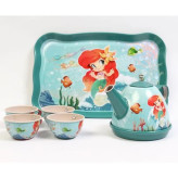 ست عصرانه خوری فلزی Mermaid Tin Tea Set مدل چمدانی با طرح پری دریایی در فروشگاه ال آی تویز