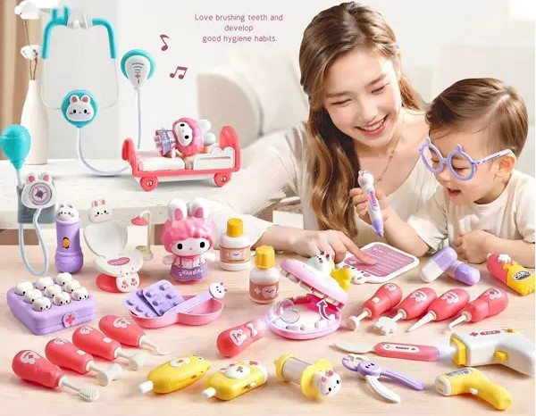 ست اسباب بازی پزشکی Lovely Doctor همراه با عروسک خرگوش و لوازم معاینه در فروشگاه ال آی تویز