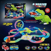 پیست ریسینگ کنترلی دایناسور با قابلیت Glow in the Dark و ماشین کنترلی در فروشگاه ال آی تویز