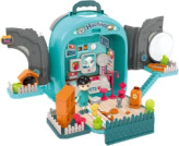 ست ۳ در ۱ اسباب بازی کلینیک و نگهداری حیوانات خانگی مدل کوله پشتی ووپی به همراه سگ پولیشی در ال آی تویز