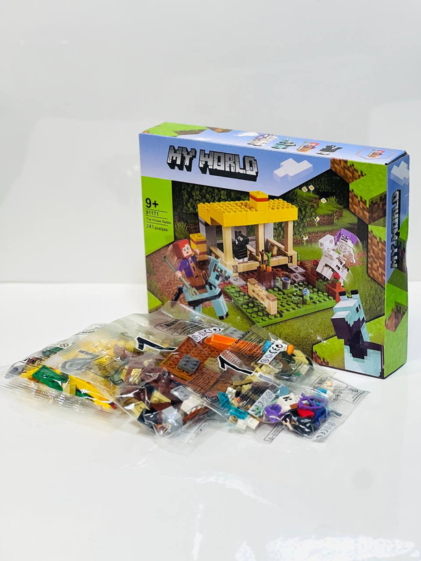 لگو سری ماینکرافت مدل اصطبل (The House Stable) کد ۹۱۱۷۱ با ۲۴۱ قطعه و فیگورهای استیو و اسکلتون در فروشگاه ال آی تویز