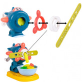 ست خمیر بازی چرخگوشت و نودلساز مدل Choi Mud شامل قالبهای متنوع و خمیرهای رنگی در فروشگاه ال آی تویز