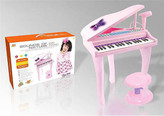 پیانو اسباببازی پایهدار صورتی مدل Sounds of Nature کد 88022 همراه با صندلی و میکروفون در فروشگاه ال آی تویز
