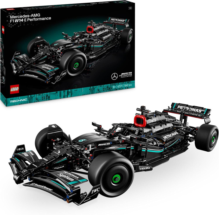 لگو تکنیک مرسدس بنز Mercedes-AMG F1 W14 E Performance کد 42171 با ۱۶۴۲ قطعه برای بزرگسالان در فروشگاه ال آی تویز
