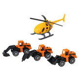 ست پارکینگ طبقاتی اسباببازی سری راهسازی برند Qing Feng شامل ۷۳ قطعه، ماشینهای فلزی آلیاژی و هلیکوپتر در فروشگاه ال آی تویز