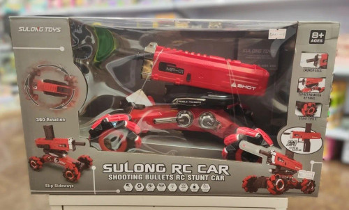 ماشین کنترلی تیرانداز و بدلکار برند Sulong Toys مدل MP-01 با قابلیت پرتاب تیر ژلهای و تبدیل به تفنگ در فروشگاه ال آی تویز