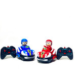 ست دو عددی ماشینهای کنترلی تصادفی شارژی با قابلیت پرتاب فیگور و افکت صوتی در فروشگاه ال آی تویز