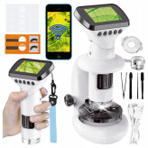 میکروسکوپ دیجیتال هوشمند مدل WIFI دارای نمایشگر ۲.۴ اینچی، قابلیت اتصال به موبایل و بزرگنمایی ۱۰۰۰ برابر در فروشگاه ال آی تویز