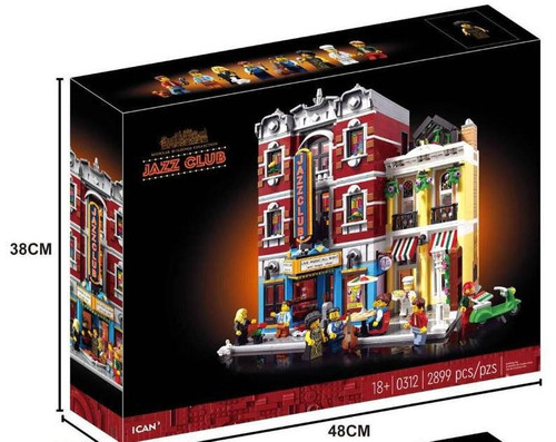 لگو باشگاه جاز کد 0122 سری ساختمانهای مدولار با جزئیات کامل دکوراسیون داخلی و مینیفیگورهای نوازنده در فروشگاه ال آی تویز