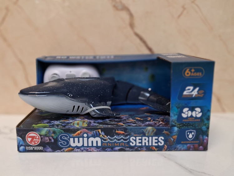 اسباب بازی نهنگ کنترلی شارژی ضد آب سفارش اروپا سری Swim Animal مدل نهنگ آبزی حرکتی با ریموت ۲.۴ گیگاهرتز کد 18002-51 در فروشگاه ال آی تویز