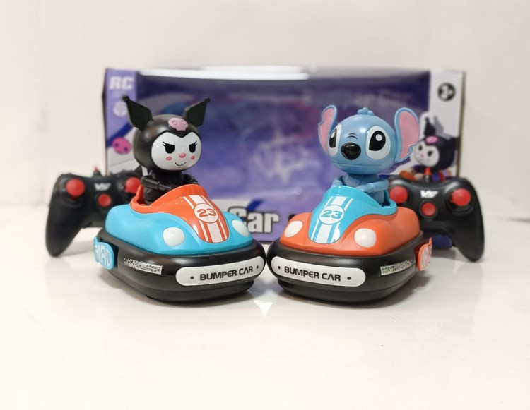 ست دوتایی ماشین کنترلی تصادفی و کوبنده مدل Bumper Car طرح شخصیتهای استیچ و کورومی پرتابی موزیکال کد 421_111 در فروشگاه ال آی تویز