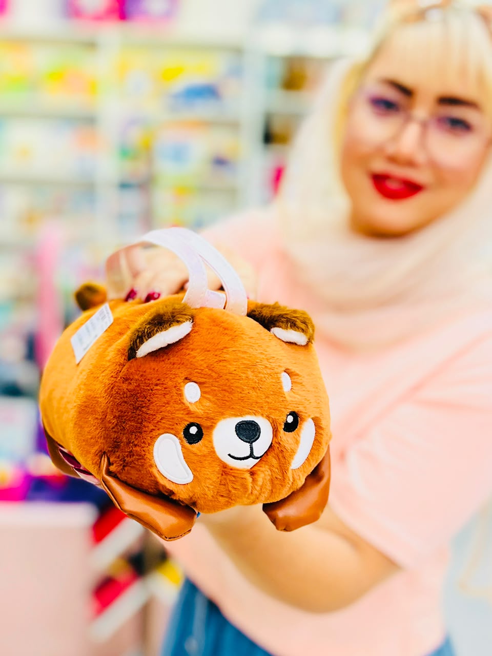 کیف دستی پولیشی نرم کودکان طرح خرس قهوه ای فانتزی ال آی تویز