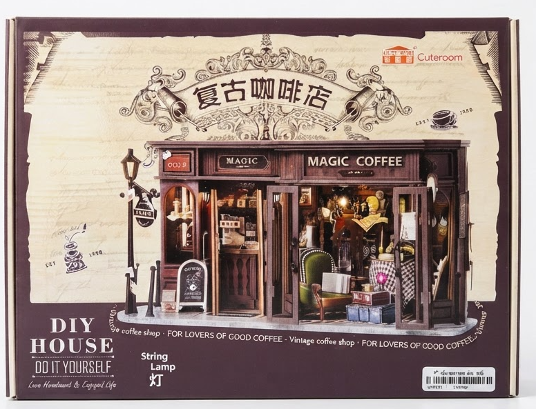 کیت ساختنی مینیاتوری هری پاتر مدل اتاق جادویی با جزئیات دکوری فانتزی ال آی تویز
