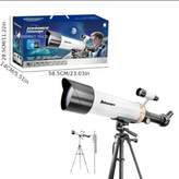تلسکوپ نجومی آموزشی حرفهای ۷۰ میلیمتری به همراه پایه سه پایه و گیره موبایل کد SD609 ال آی تویز