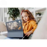کتاب سایه بازی مدل عمارت سحر آمیز نشر جابیرو به همراه کیت شخصیتهای مقوایی و چراغ قوه شارژی در فروشگاه ال آی تویز
